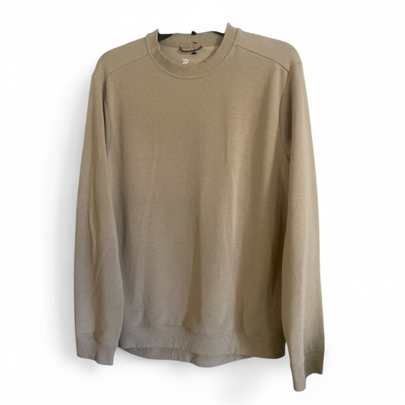 All in Motion Soft Gym Crewneck Sweatshirt Neutral Tan Men’s Size Medium - Picture 6 of 7